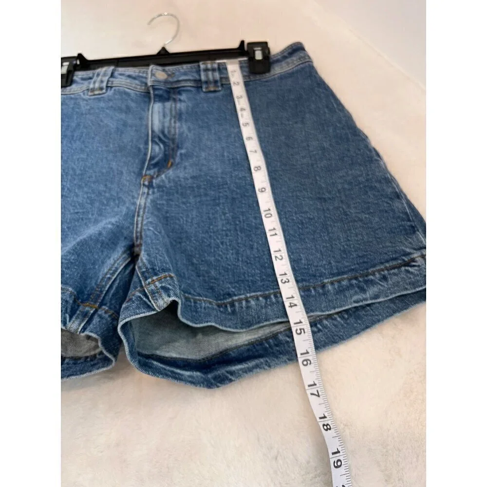 New & OTHER STORIES Women's Size US 10 Denim shorts High Waist Comfort Stretch